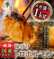 [50％オフ]味付けトロホルモン メガ盛り 1kg