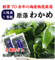 2026年春新物 三陸産 生わかめ 170g 2袋セット