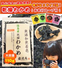 [30％オフ]徳島県産乾燥わかめ110g＆スープ